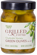 Trader Joe's Grilled Pitted Green Olives, 330g