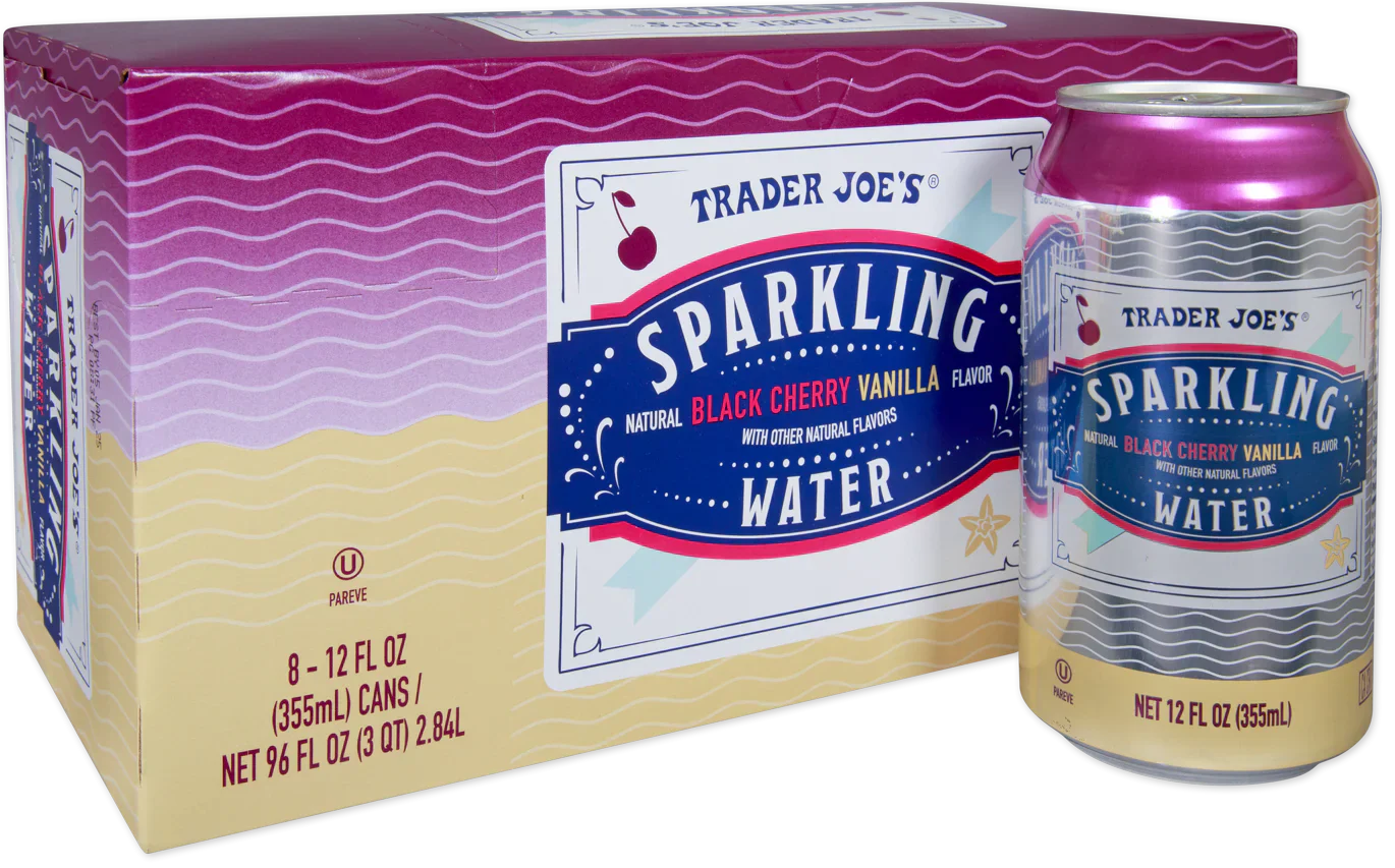 Trader Joe's Sparkling Water, Black Cherry Vanilla, 2.84L