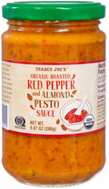 Trader Joe's Organic Roasted Red Pepper and Almond Pesto Sauce, 280g