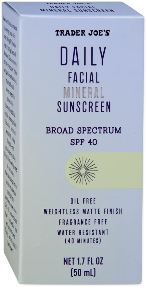 Trader Joe's Daily Facial Mineral Sunscreen SPF 40, 50mL