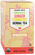 Trader Joe's Organic Ginger Turmeric Herbal Tea, 45g