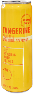 Trader Joe's Probiotic Sparkling Beverage, Tangerine, 355mL