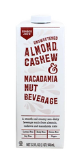 Trader Joe's Unsweetened Almond, Cashew & Macadamia Nut Beverage, 946mL