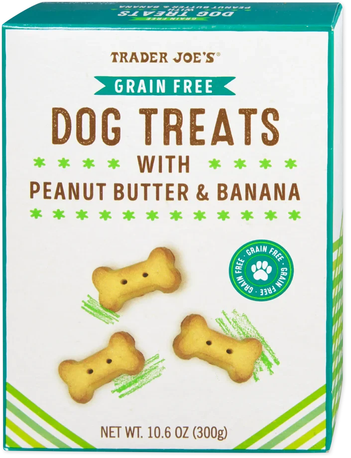 Trader Joe's Grain Free Dog Treats with Peanut Butter & Banana, 300g