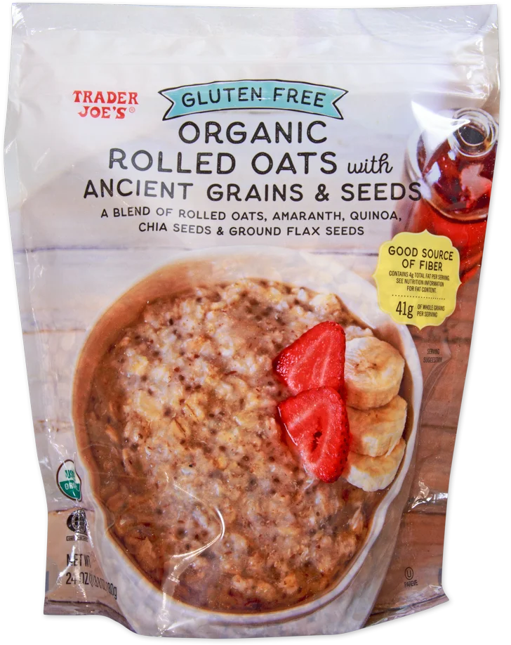 Trader Joe's Gluten Free Organic Rolled Oats with Ancient Grains & Seeds, 680g