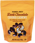 Trader Joe's Dark Chocolate Covered Cashews, 170g
