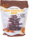 Trader Joe's Dark Chocolate Bark with Almond, Pretzel & Sea Salt, 284g