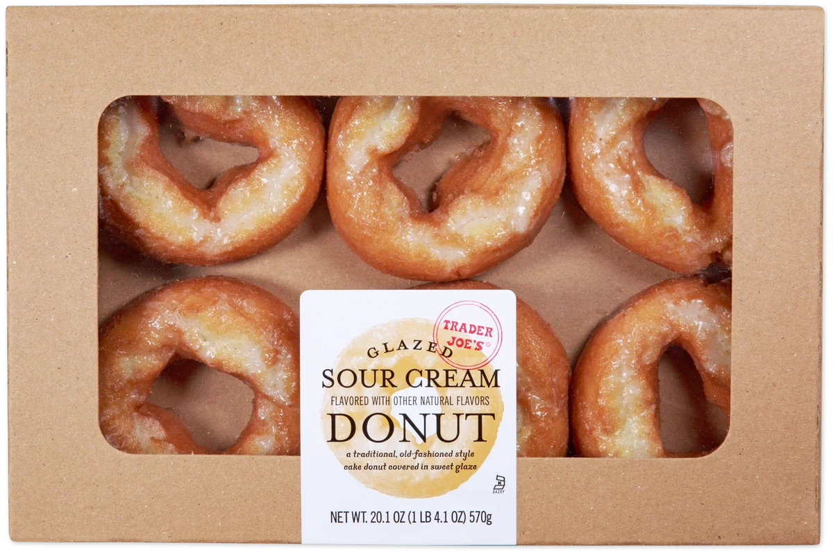 Trader Joe's Glazed Sour Cream Donuts, 570g