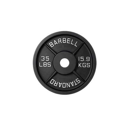 Cast Iron Weight Plates - Standard, Olympic in LBs, KGs