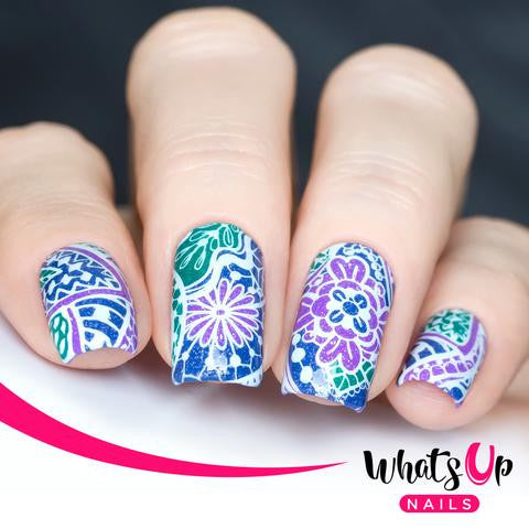 Whats Up - Majestic Flowers Stamping Plate