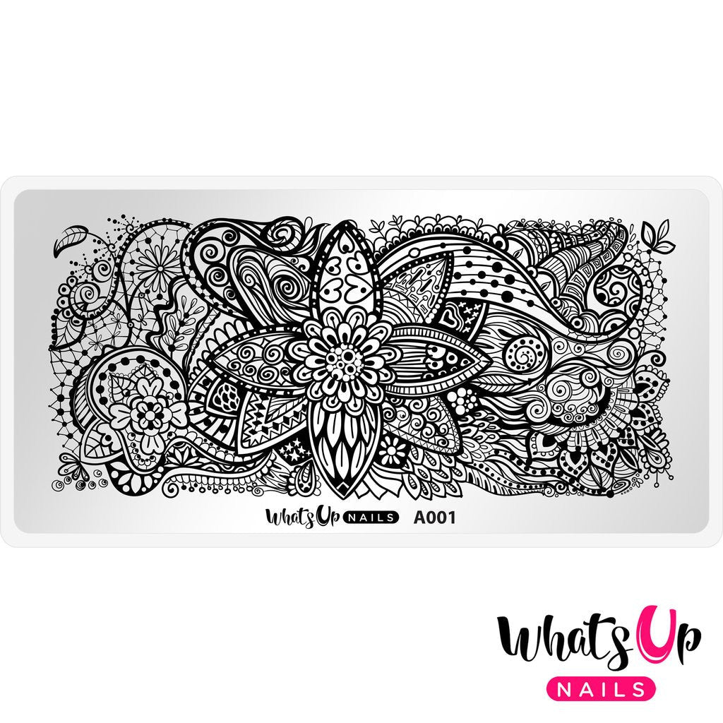 Whats Up - Majestic Flowers Stamping Plate