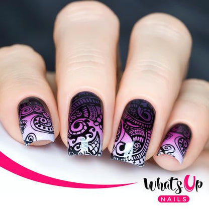 Whats Up - Henna Entrancement Stamping Plate