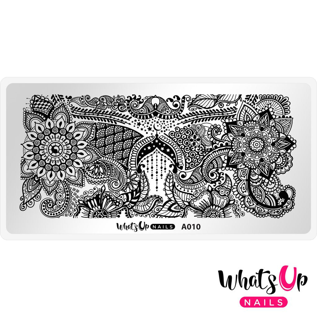 Whats Up - Henna Entrancement Stamping Plate