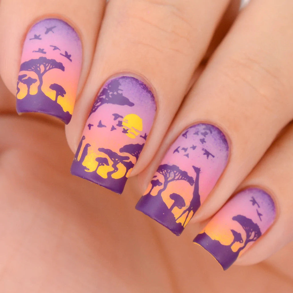 Whats Up - Backlit Scenery Stamping Plate
