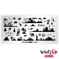 Whats Up - Backlit Scenery Stamping Plate