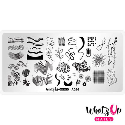 Whats Up - All Lined Up Stamping Plate