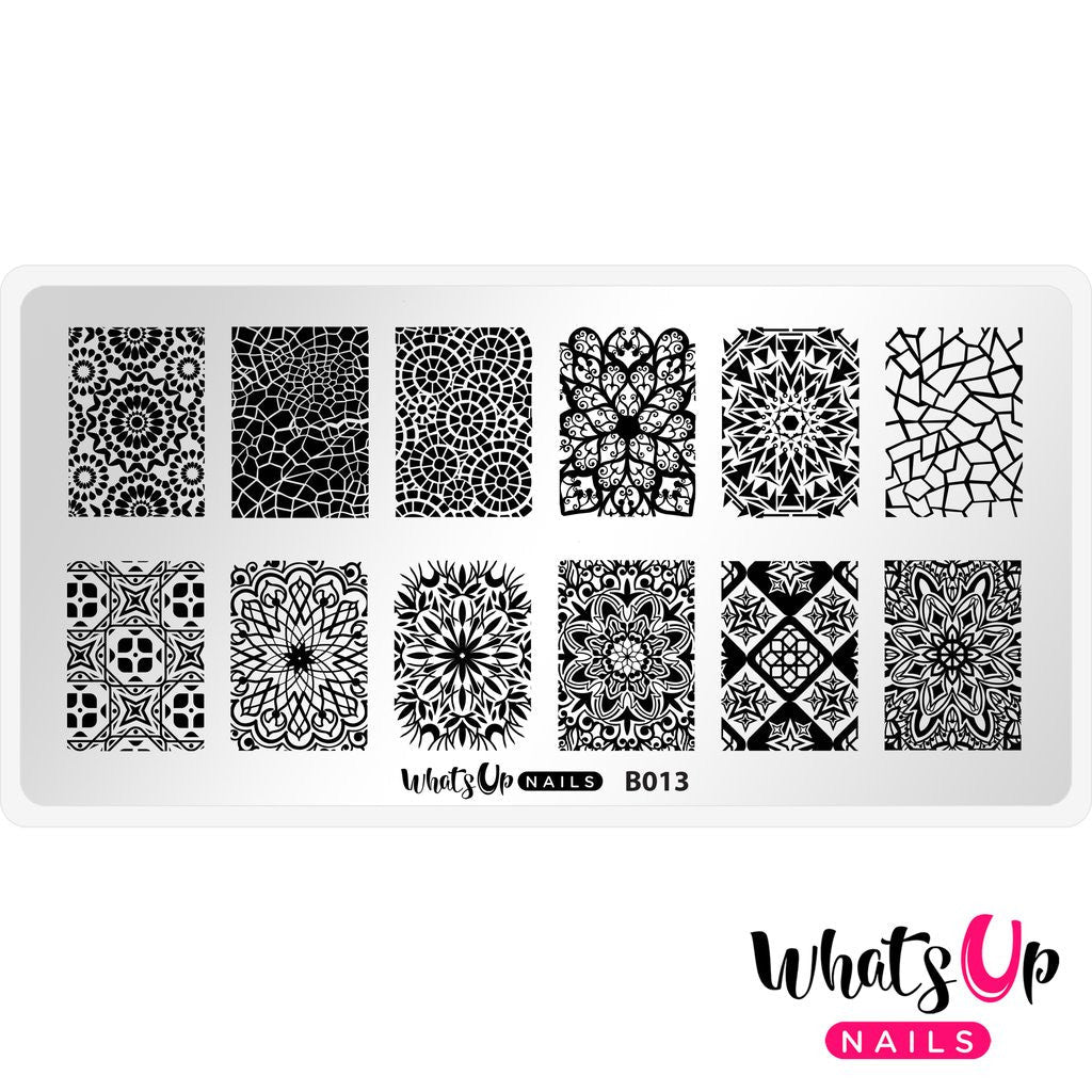 Whats Up - Glass Masterpiece Stamping Plate