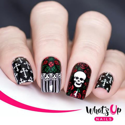 Whats Up - Gothic Affection Stamping Plate