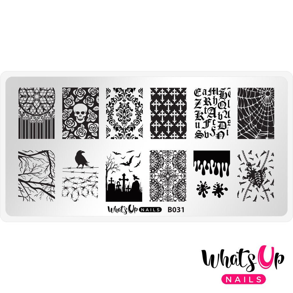 Whats Up - Gothic Affection Stamping Plate