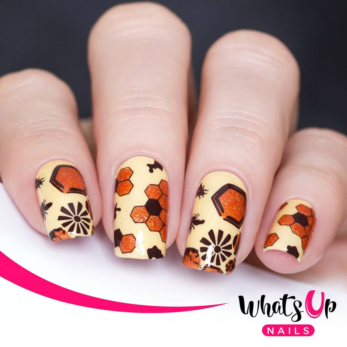 Whats Up - Nailsandtowel Stamping Plate
