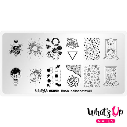 Whats Up - Nailsandtowel Stamping Plate