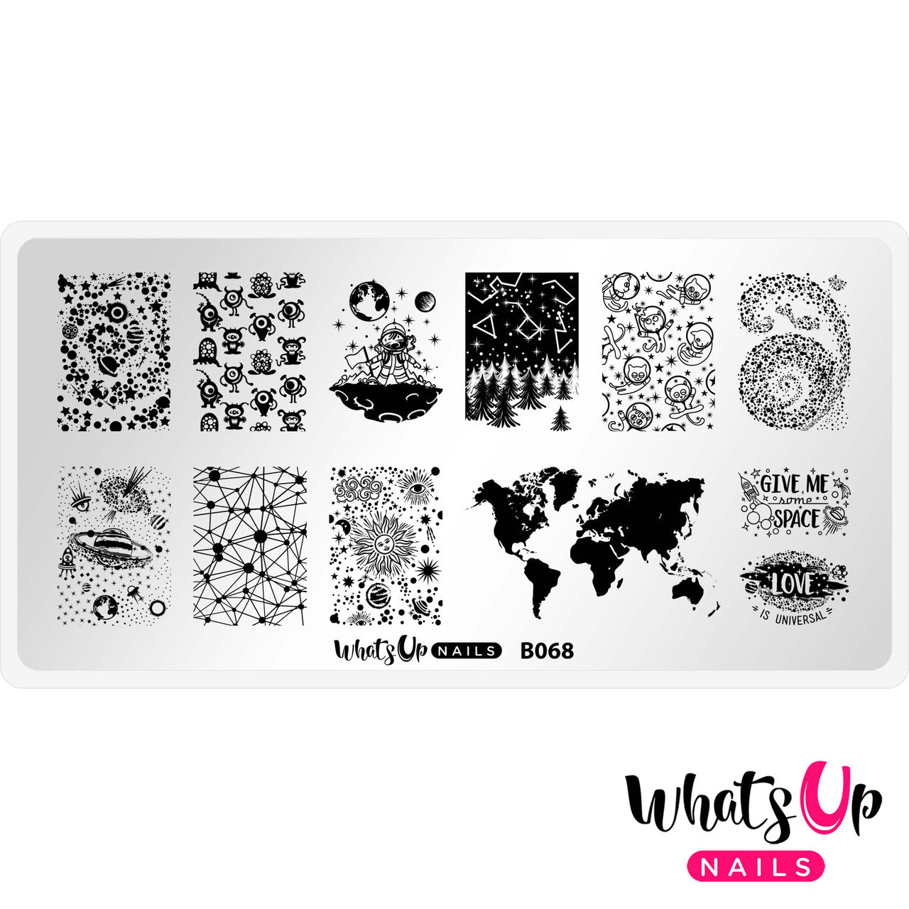 Whats Up - Totally Spaced Out Stamping Plate