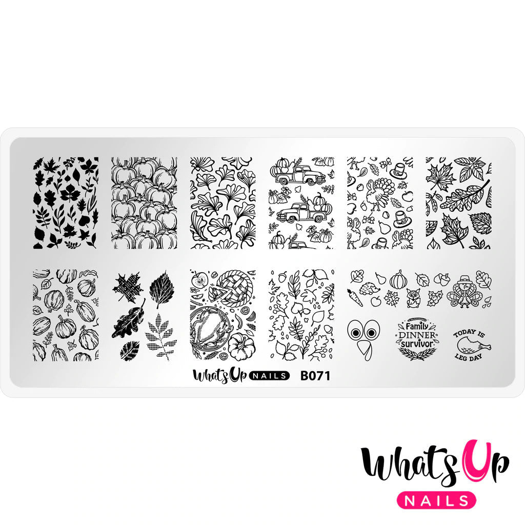Whats Up - The Whole Nine Gourds Stamping Plate