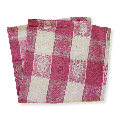 Lemon Tree Whimsical Pink Cloth Napkin - Set of 4