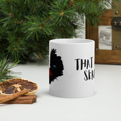 Serama White glossy mug