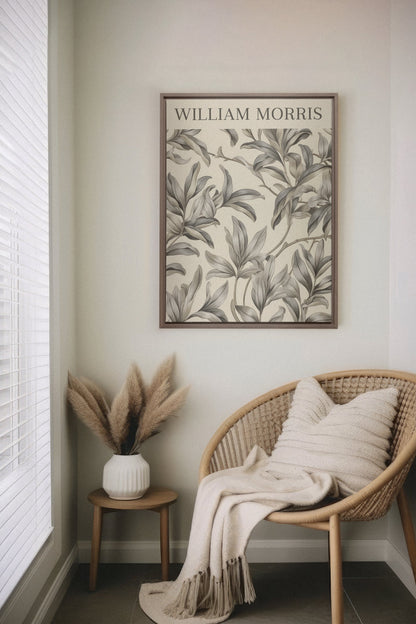 WILLIAM MORRIS, Oeuvre sur toile étirée