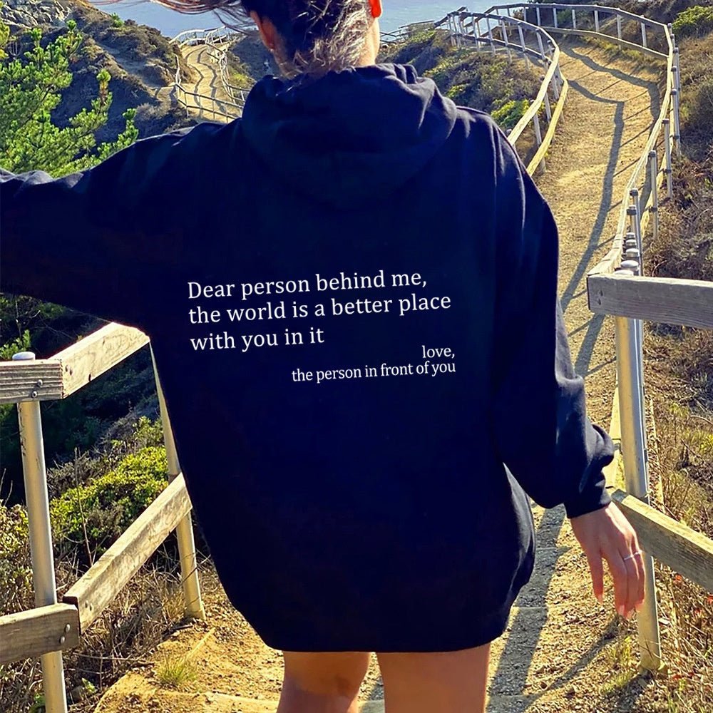 Women's Plush Letter Printed Kangaroo Pocket Hoodie | Cozy Pullover - Royal Eagles Promise of Peace
