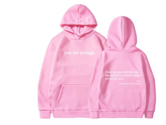Women's Plush Letter Printed Kangaroo Pocket Hoodie | Cozy Pullover - Royal Eagles Promise of Peace