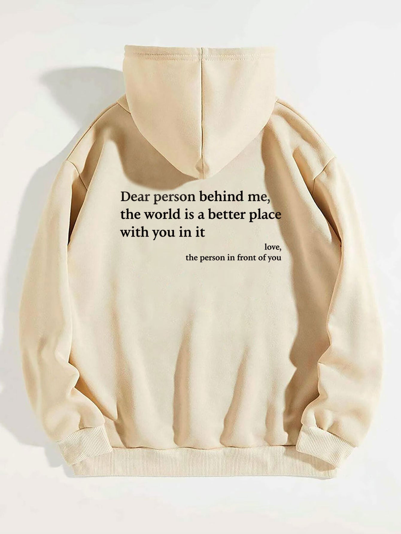 Women's Plush Letter Printed Kangaroo Pocket Hoodie | Cozy Pullover - Royal Eagles Promise of Peace