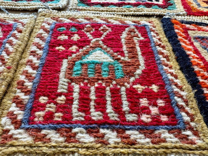 Wool Kilim Coasters 4" x 4"