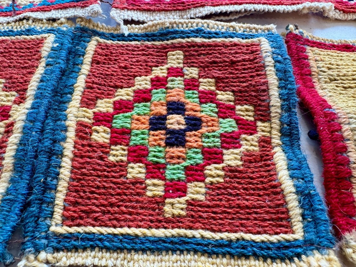 Wool Kilim Coasters 4" x 4"