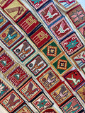 Wool Kilim Coasters 4" x 4"