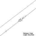 Timeless Elegance: 925 Sterling Silver Adjustable Necklace Chain For Women