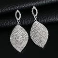 Fashionable Women's Earrings with Rhinestone Design E615