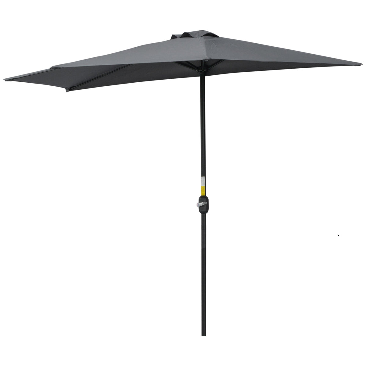 9.8ft Half Umbrella Semi Round Patio Parasol with Crank Handle, Top Vent for Garden, Balcony- NO BASE INCLUDED, Green