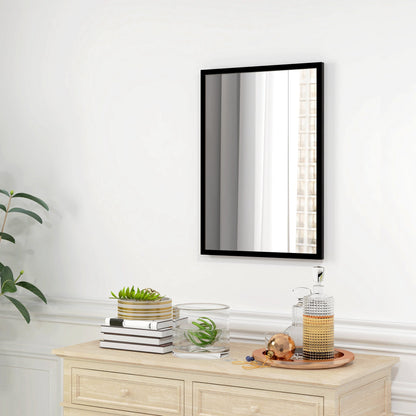 22" x 30" Bathroom Mirror for Wall, Rectangular Mirror for Living Room, Bedroom, Entryway, Black