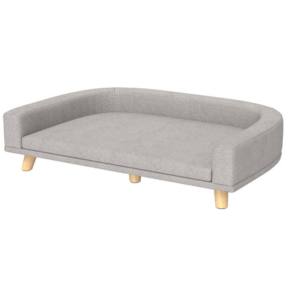 Dog Sofa for Large Dogs with Washable Cover, Anti-slip Foot Pads, Dark Grey