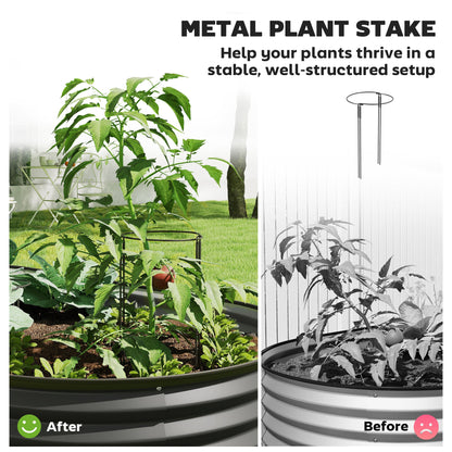 6 x 3 x 1ft Galvanized Raised Garden Bed Kit, Metal Planter Box with Safety Edging, Black