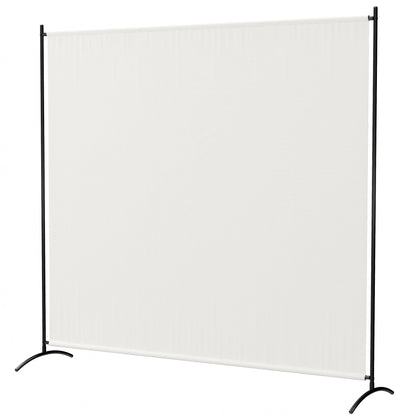 Single Panel Room Divider, UV30+ Privacy Screen, Indoor Outdoor Privacy Panel with Stable Base, Beige
