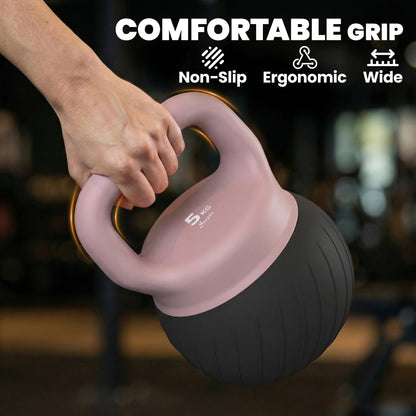 Soft Kettlebell, 11lb Kettle Bell with Anti-Slip Grip for Home Gym Weight Lifting and Strength Training